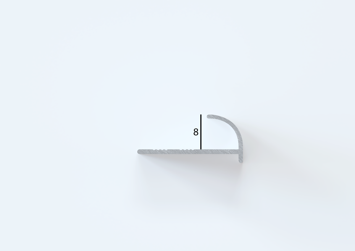 Profilo 'jolly' Per Rivestimenti Inox H. 10 Mm - Lucido - 2,50 Mt  3 Metri Lineari Arcansas 84364492 - Foto 8