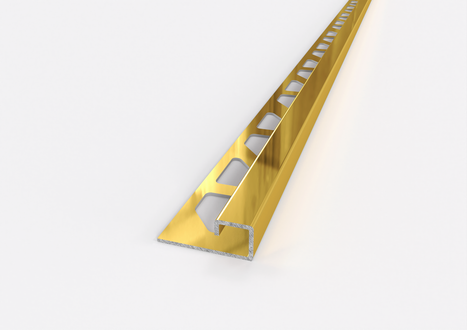 Profilo quadro in ACCIAIO oro. Barra 2.7 m