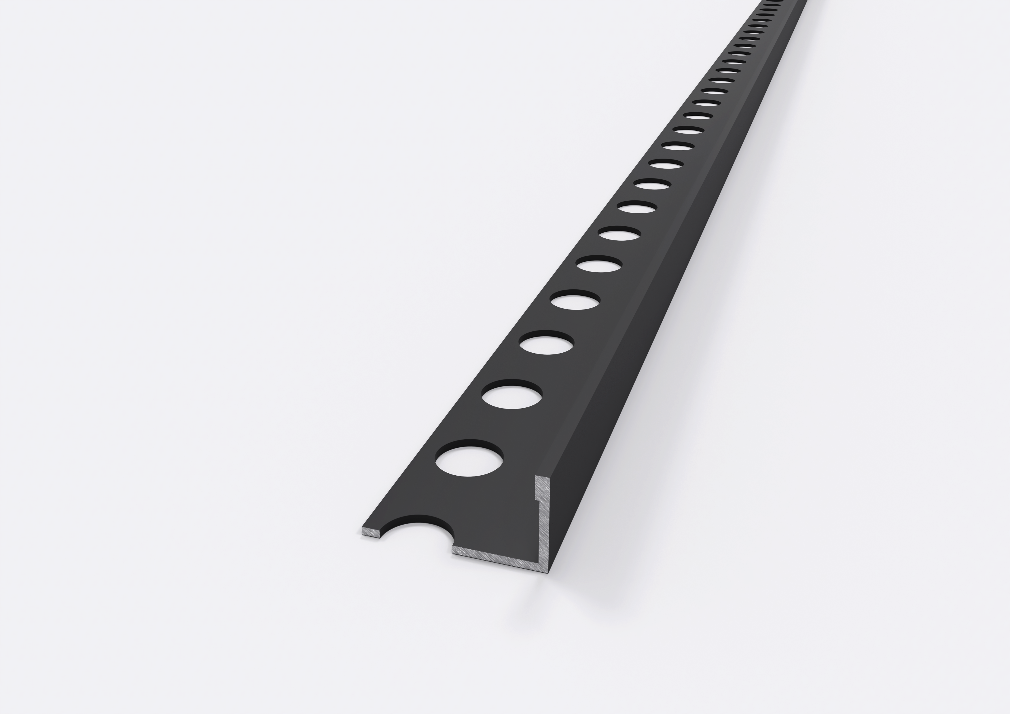 Profilo In Alluminio 30x30 Mm Nero – Scanalatura 8 Mm | Barra Per Costruzioni E Sistemi Modulari, Leggero, Lunghezza 800 Mm
