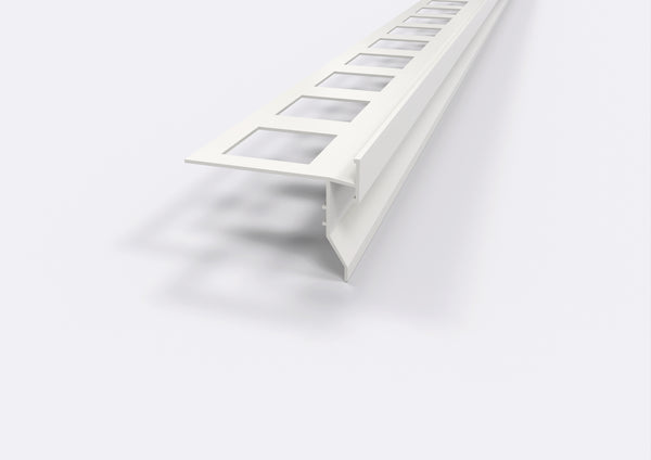 Profilo Gocciolatoio per balconi e terrazze in alluminio "top". Lunghezza 2.7 m