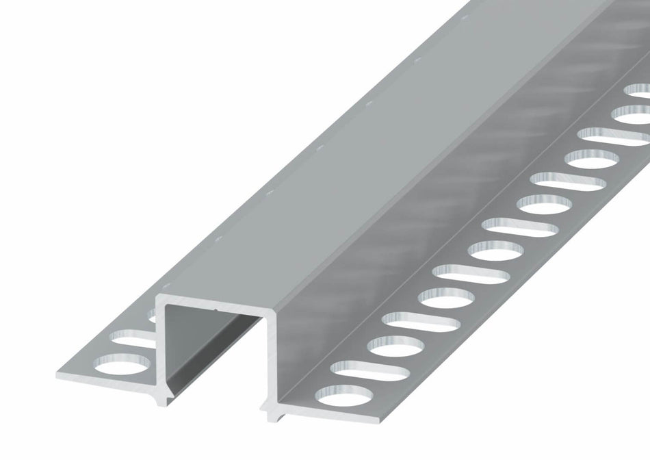 Profilo in alluminio LED Filo Linea Pro da incasso per intonaco