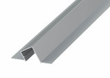 Profilo in alluminio LED Twin Linea Pro da incasso per intonaco