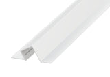 Profilo in alluminio LED Twin Linea Pro da incasso per intonaco