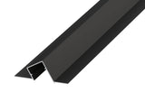 Profilo in alluminio LED Twin Linea Pro da incasso per intonaco