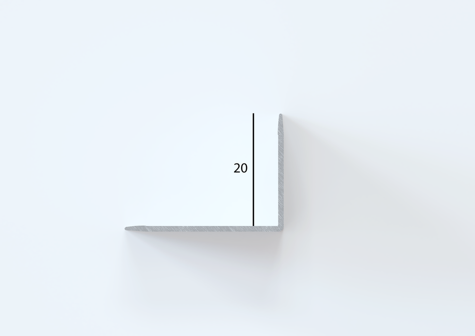 Profilo paraspigolo angolare in OTTONE spazzolato. Barra 2.5 m