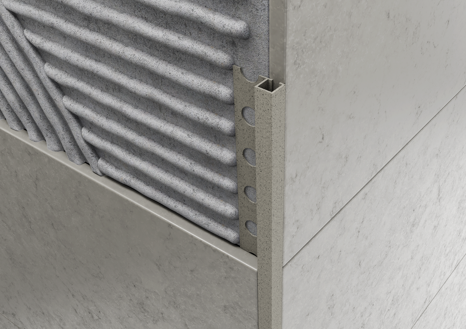 Profilo quadro in ALLUMINIO - finitura sabbia. Barra 2.5 m