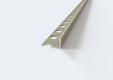 Giunto di delimitazione in ALLUMINIO - finitura sabbia per piastrelle. Barra 2.5 m