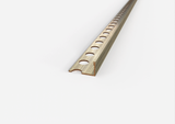 Profilo terminale e delimitazione in OTTONE per piastrelle. Barra 2.5 m