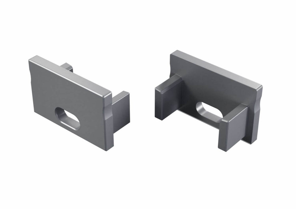Accessori in alluminio per profili LED Orix, Mino e Vira