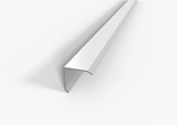 Profilo paraspigolo in ALLUMINIO bianco lucido. Barra 2.5 m
