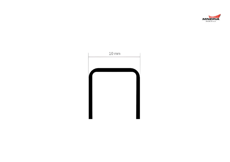 Profilo listello testa piatta in ACCIAIO. Barra 2.5 m
