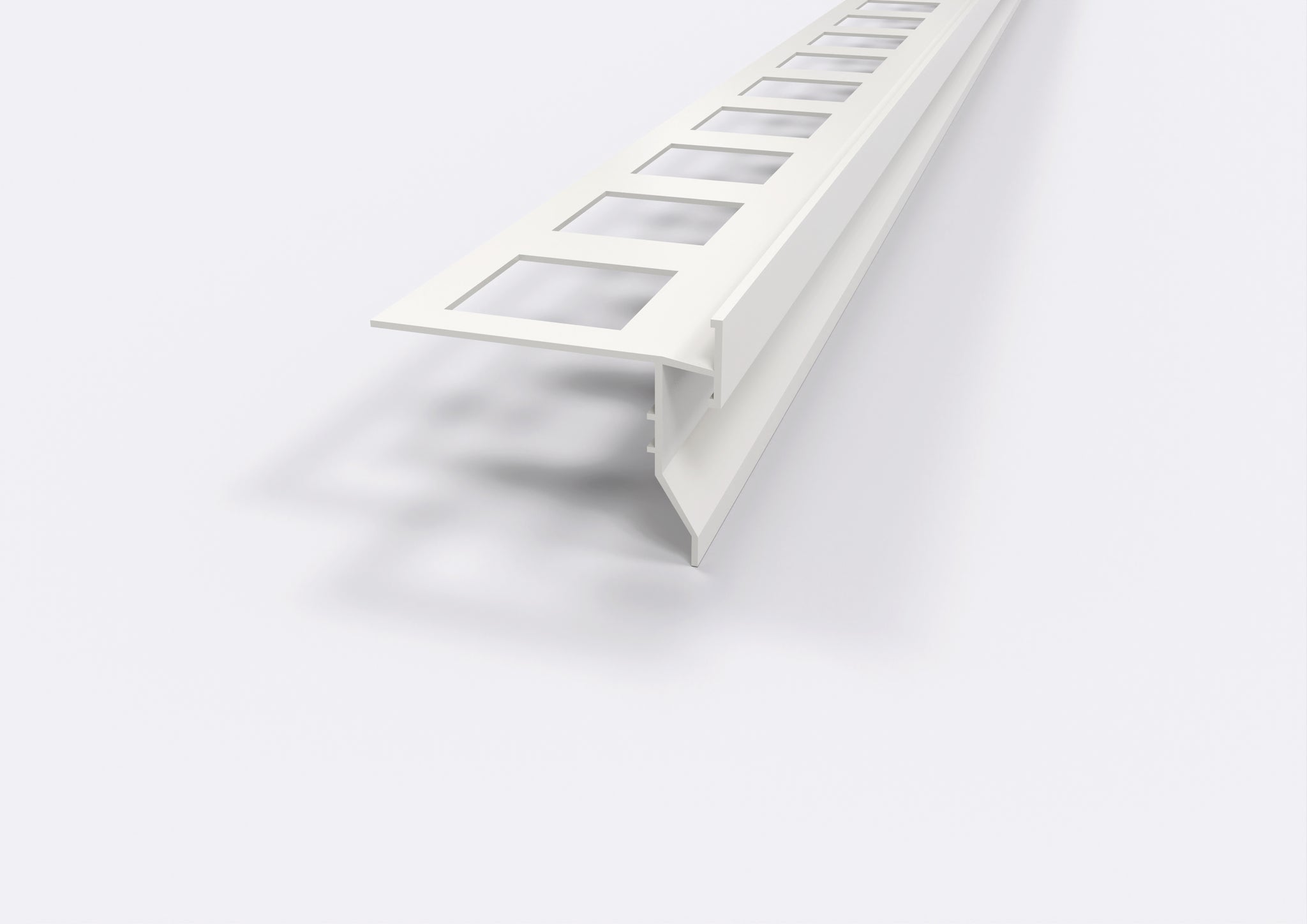 gocciolatoio top in alluminio bianco