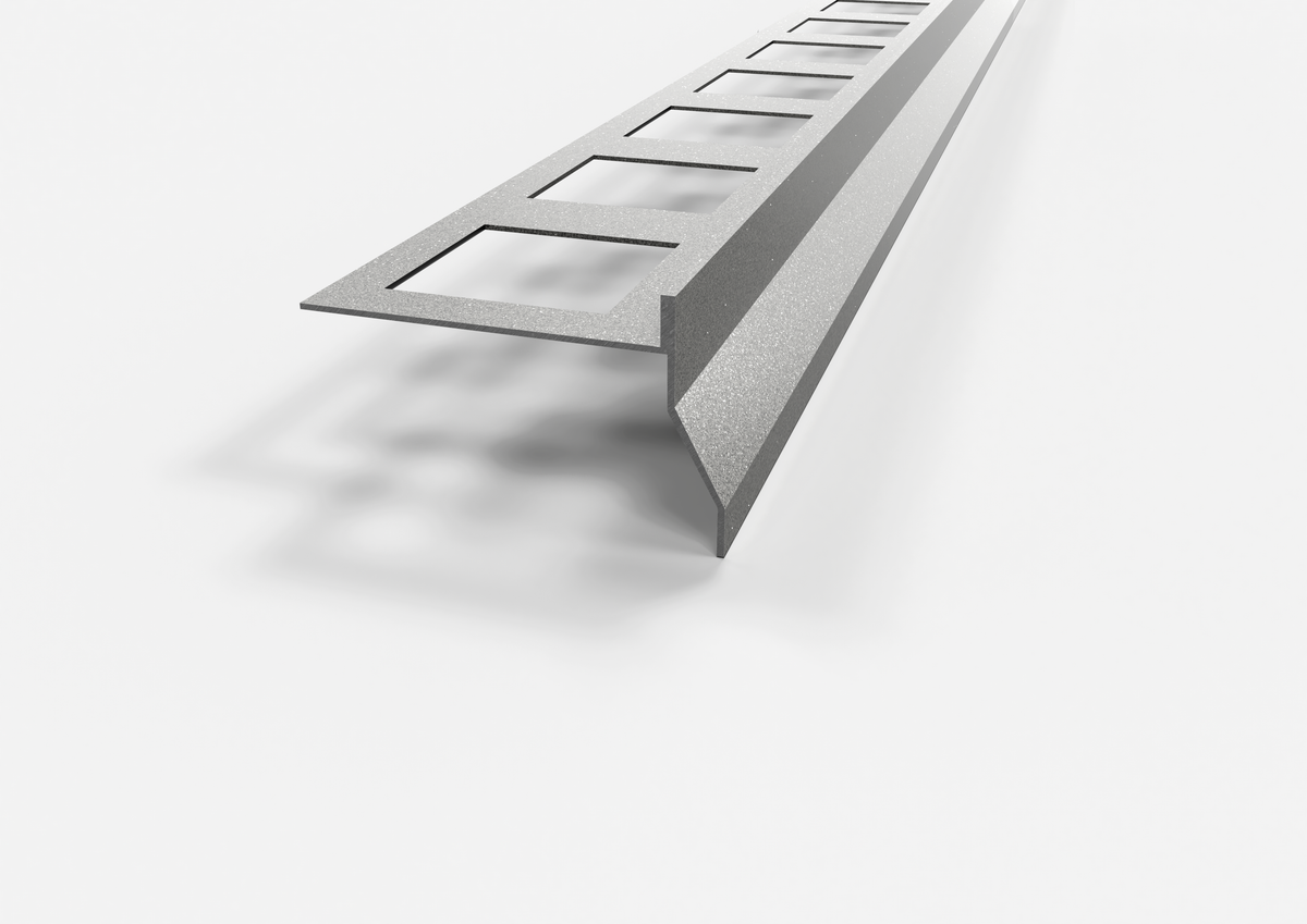 gocciolatoio in alluminio nor grigio metallizzato