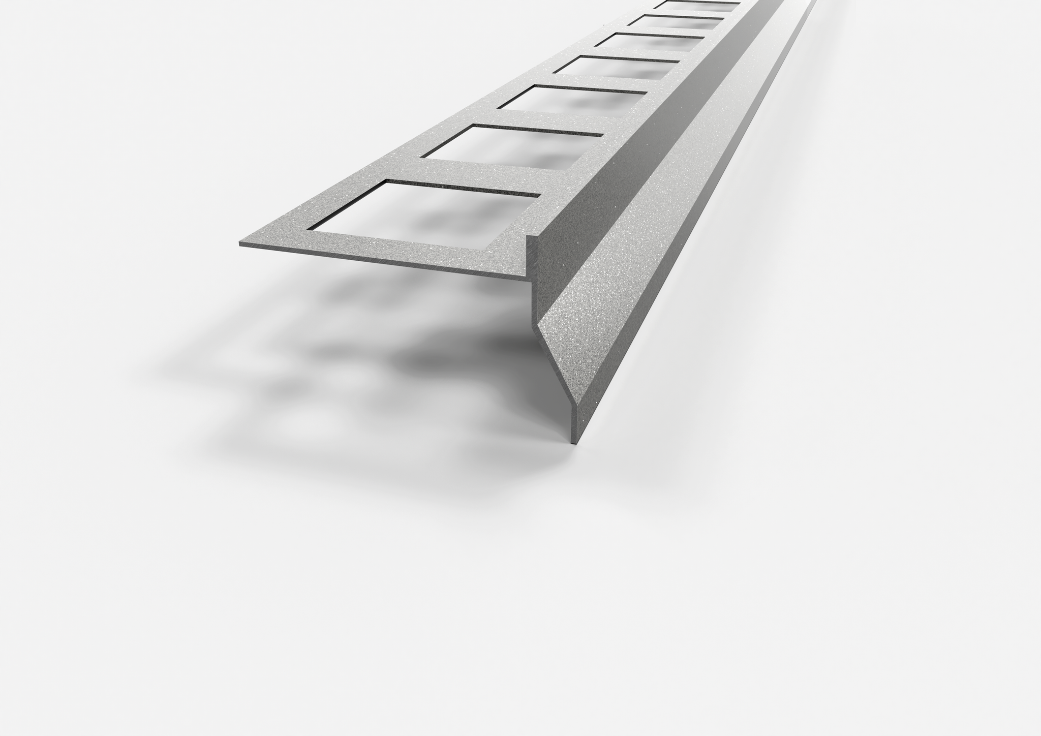 gocciolatoio in alluminio nor grigio metallizzato
