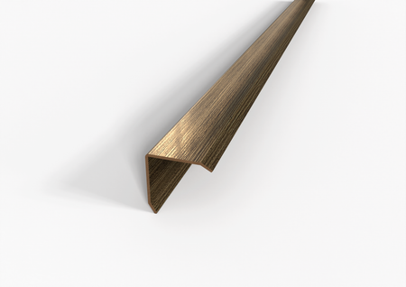 paraspigolo in ottone spazzolato oro antico