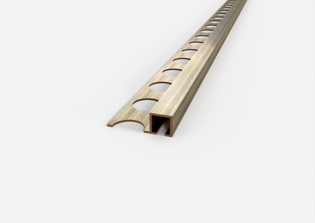 profilo in ottone spazzolato bronzo antico quadro