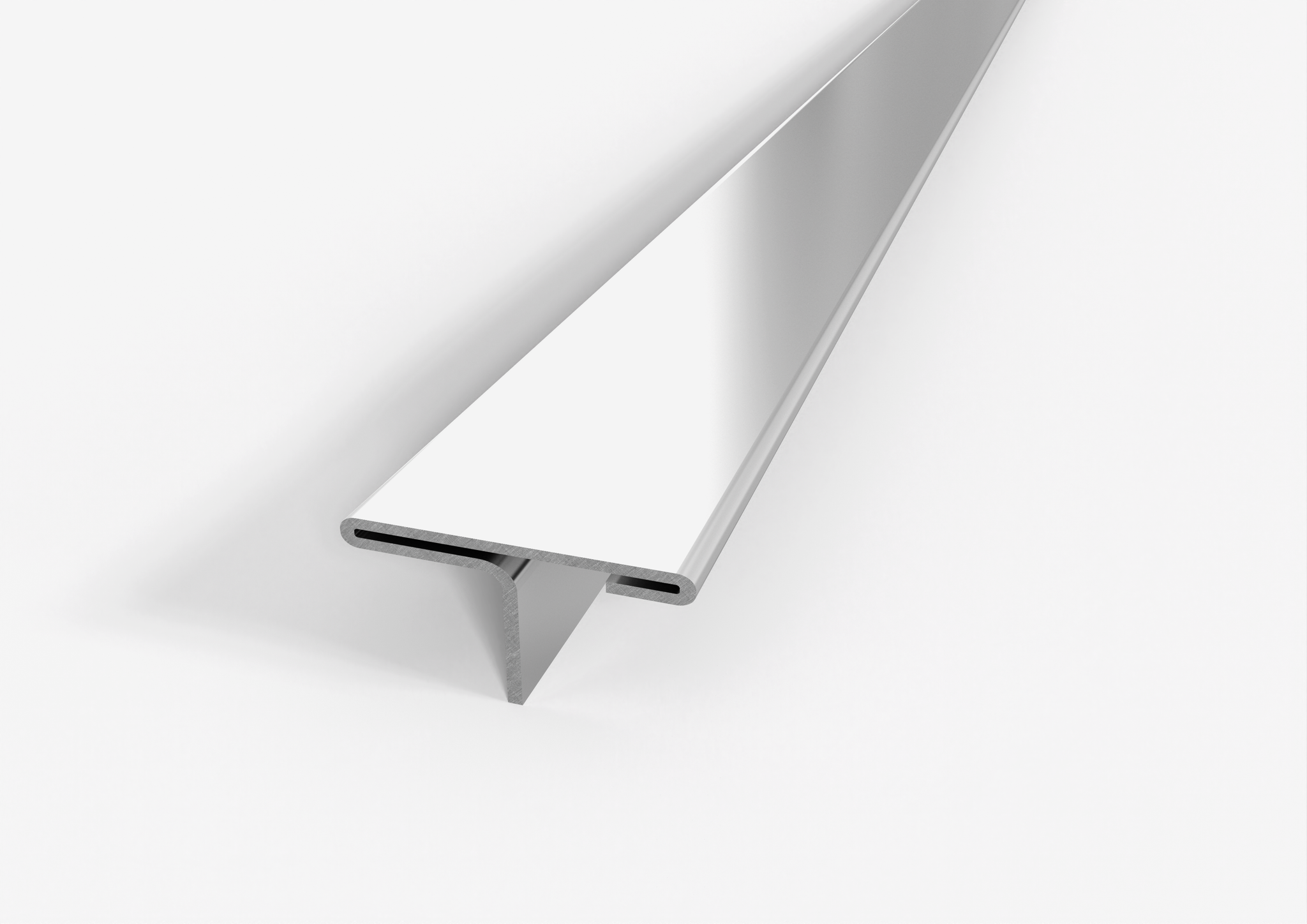 profilo coprigiunto a T in acciaio satinato