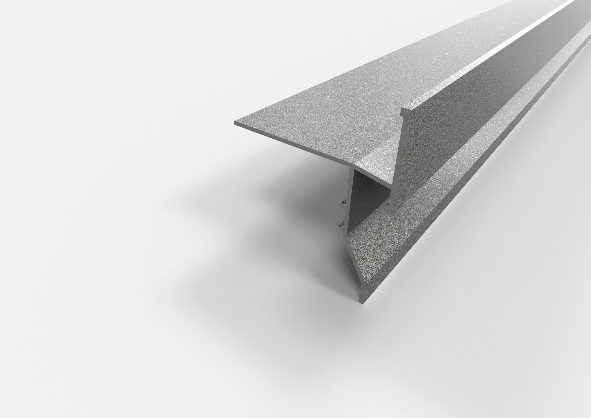 gocciolatoio in alluminio grigio metallizzato flux