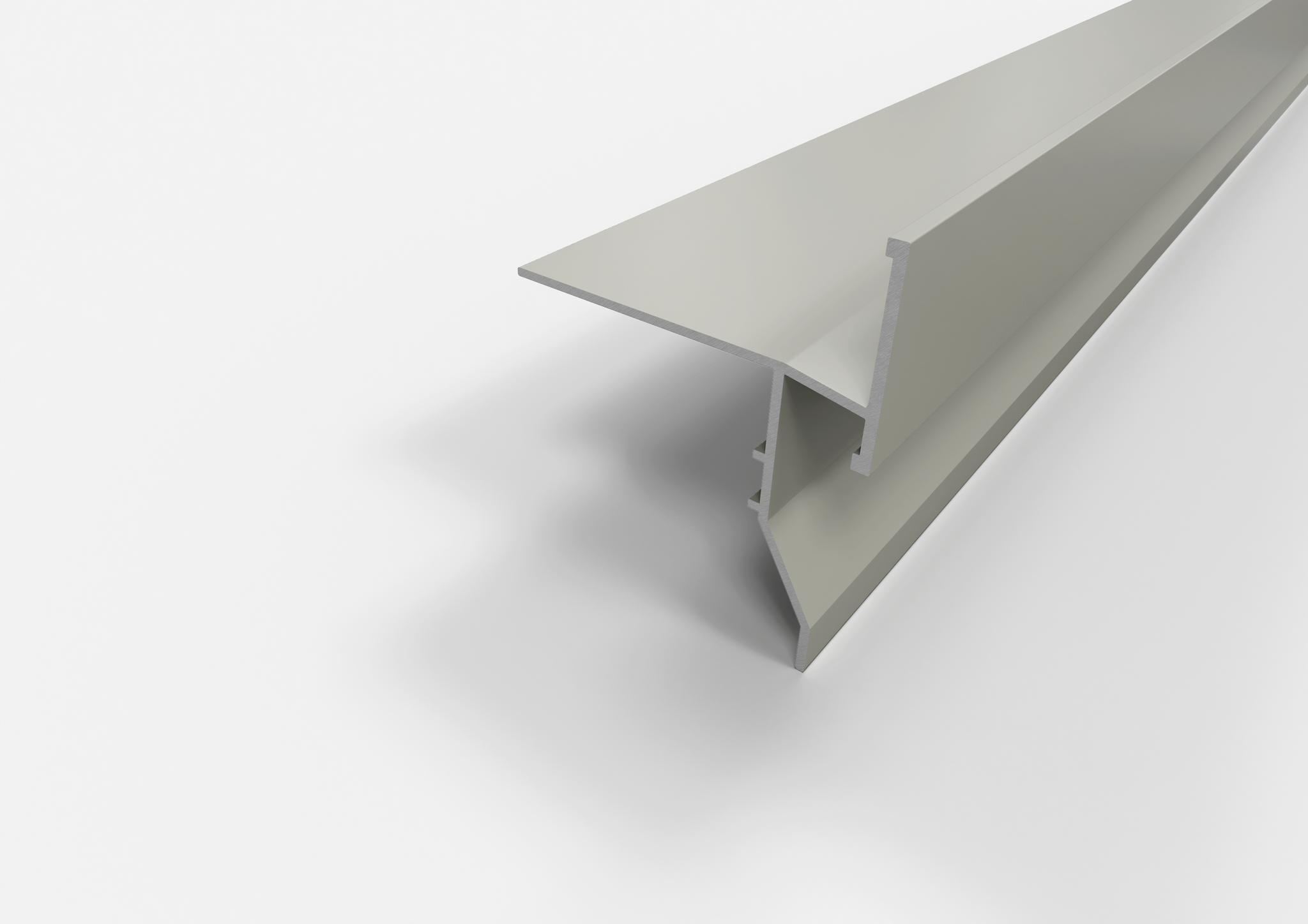 gocciolatoio in alluminio grigio chiaro flux
