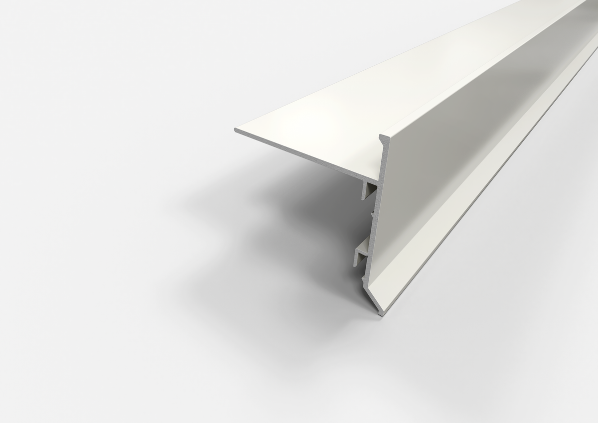 gocciolatoio slim in alluminio bianco