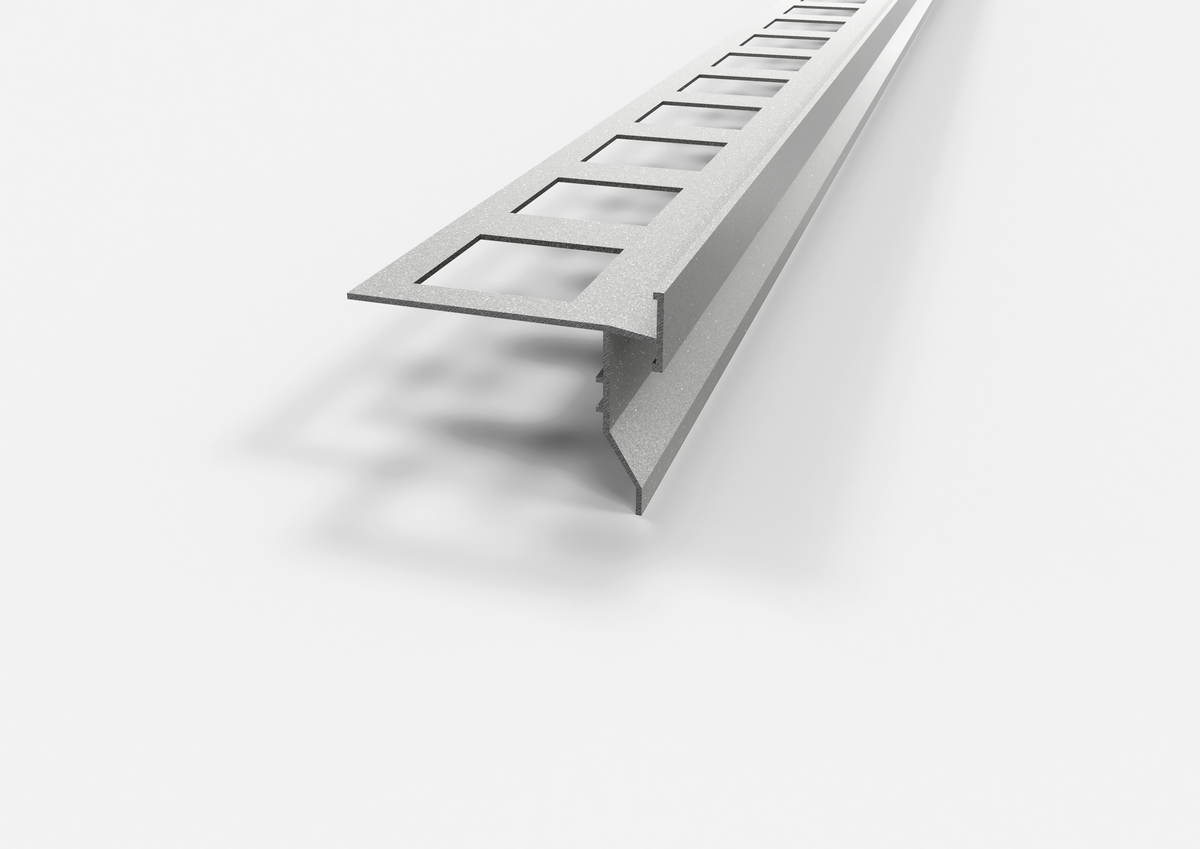 gocciolatoio in alluminio top grigio metallizzato