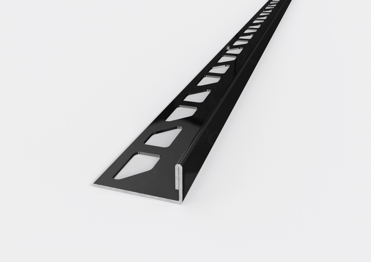 profilo in acciaio terminale nero inox aisi 304