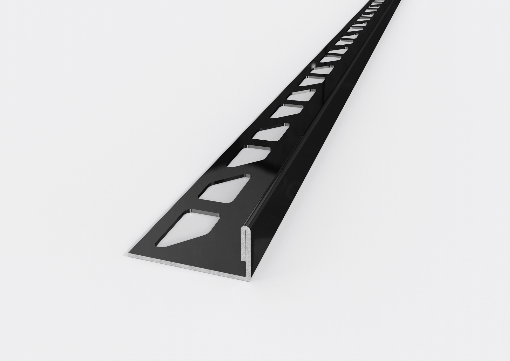 profilo in acciaio terminale nero inox aisi 304