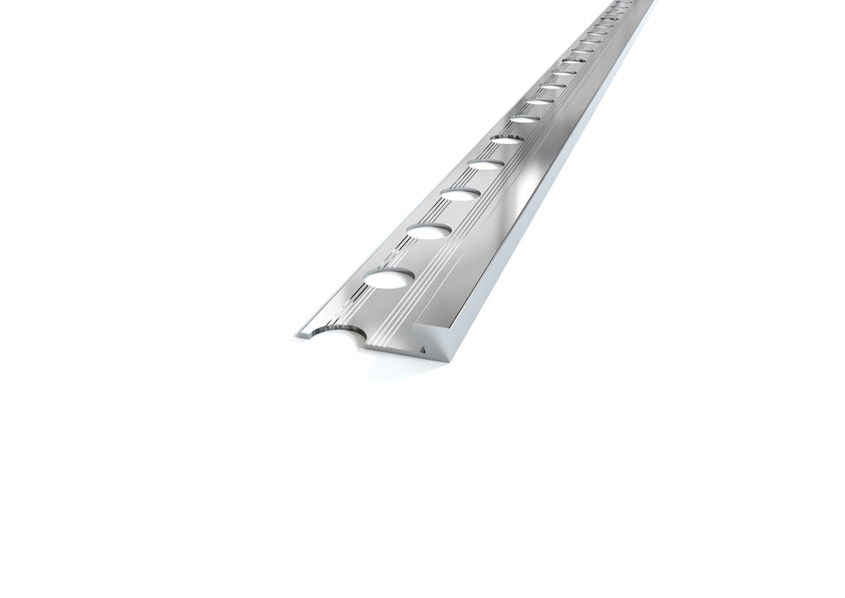profilo in alluminio per bassi spessori quadro lucido