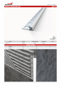Profilo angolare led Barra 2.5 m