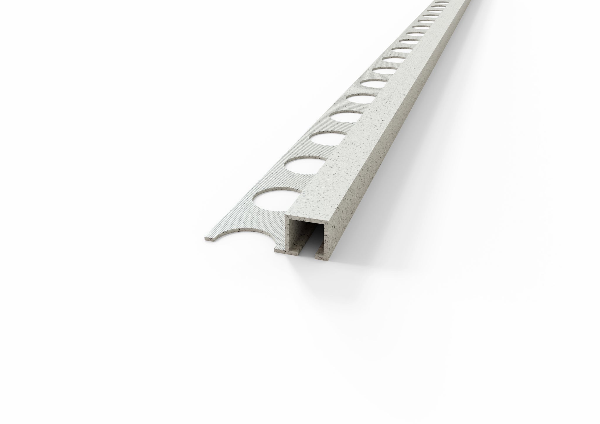 Profilo quadro arena in alluminio - Finitura Sabbia. Barra 2.5 M