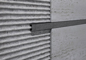Profilo Listello profilo alluminio decorato wenge'. Barra 2 m