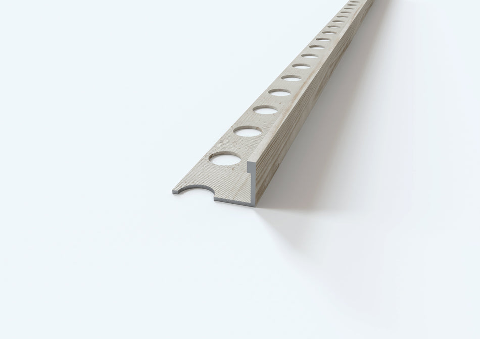 Giunto delimitazione in alluminio - finitura legno. Barra 2.6 m
