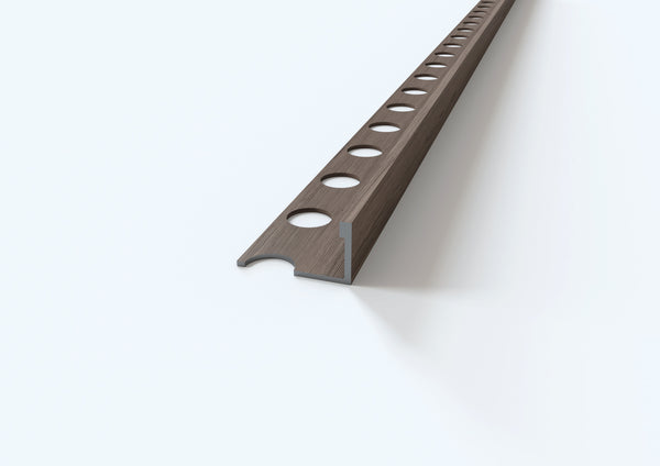 Giunto delimitazione Finitura Legno in alluminio - Barra 2.5 m
