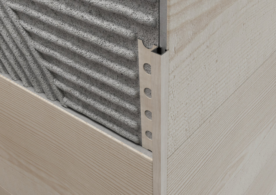 Profilo quadro in ALLUMINIO finitura legno. Barra 2.6 m