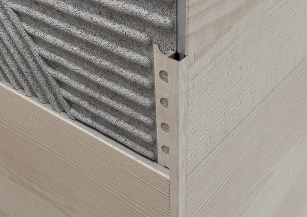 Profilo quadro madera in alluminio - Finitura Legno. Barra 2.5 m