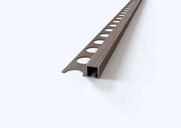 Profilo quadro madera in alluminio - Finitura Legno. Barra 2.5 m