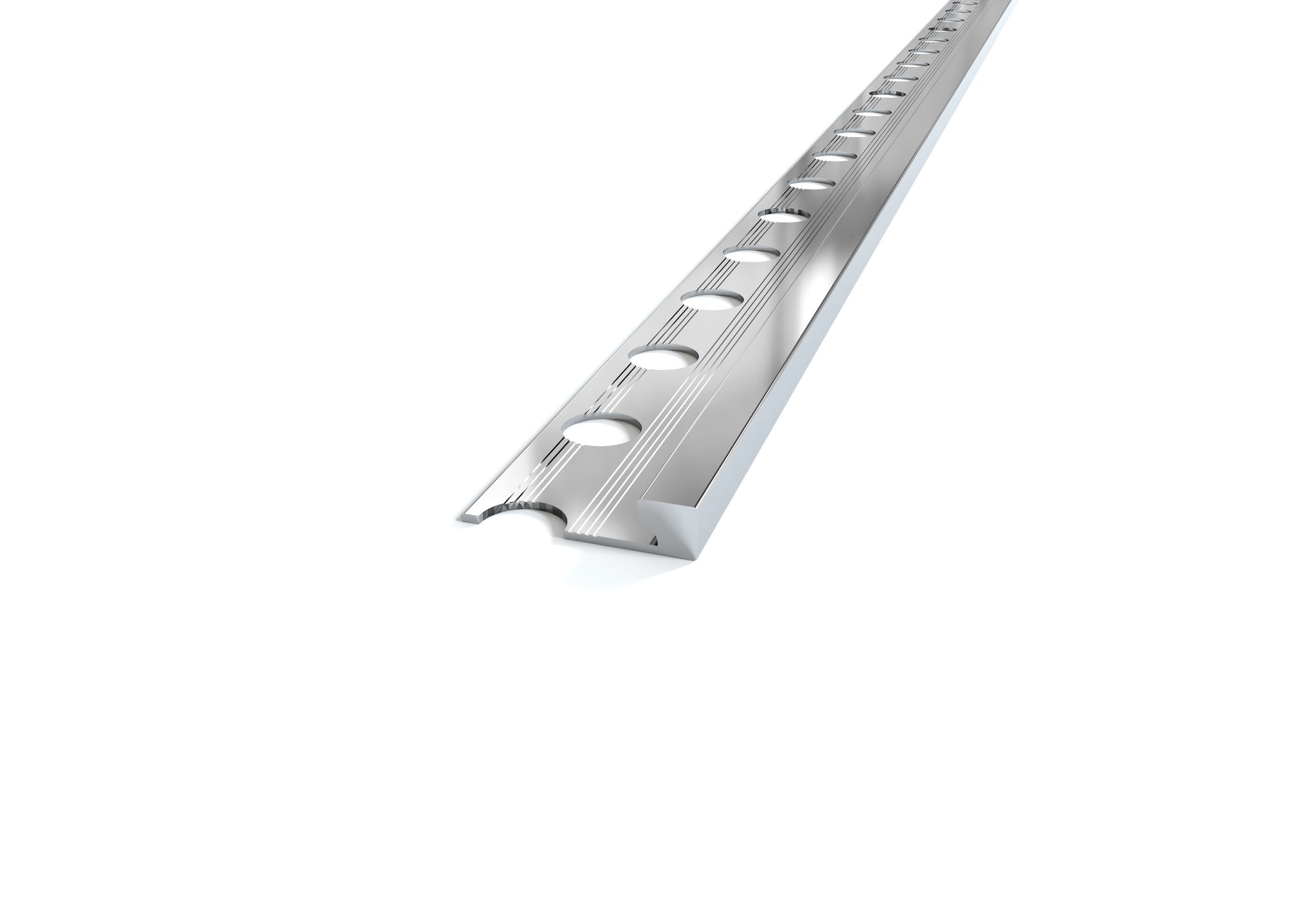 Profilo bassi spessori alluminio angolo quadro. Barra 2.5 m