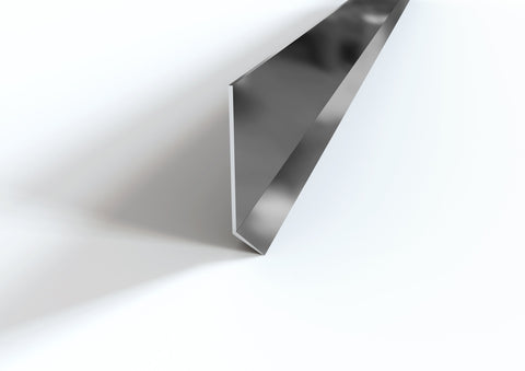 Profilo Battiscopa semplice in alluminio. Lunghezza 2 m