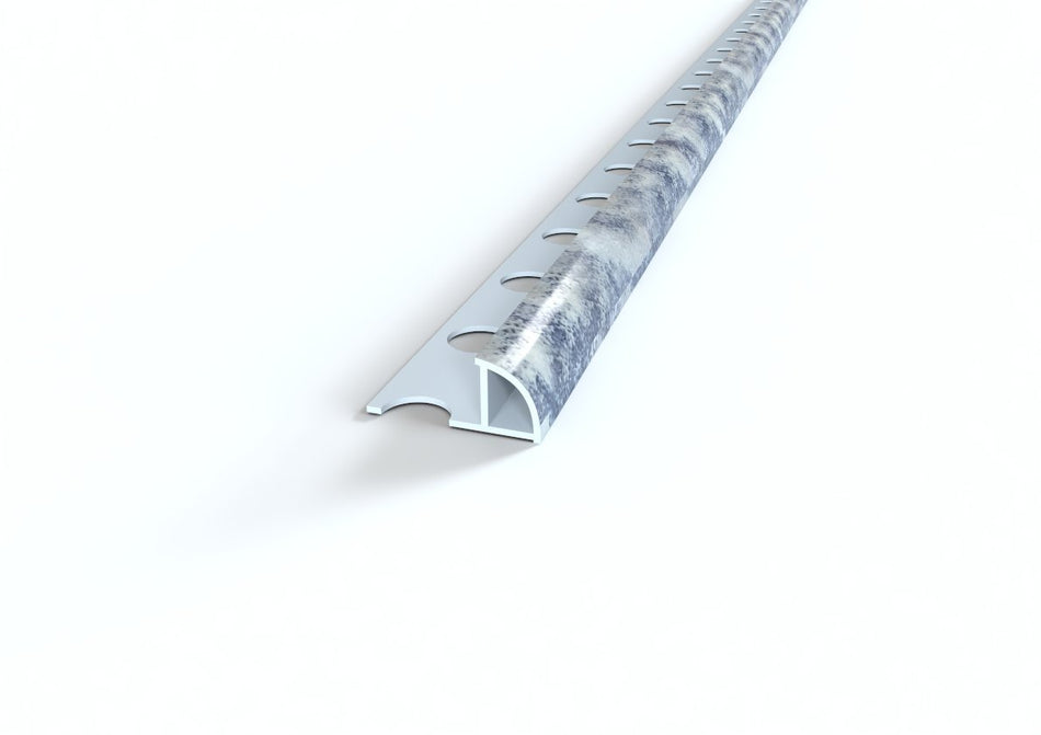 Profilo proteggi angolo marmorizzato in PVC. Barra 2.6 m