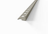 Giunto di delimitazione in ALLUMINIO - finitura sabbia per piastrelle. Barra 2.5 m
