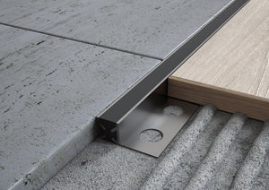 Profilo Giunto dilatazione in alluminio per pavimenti. Barra 2 m