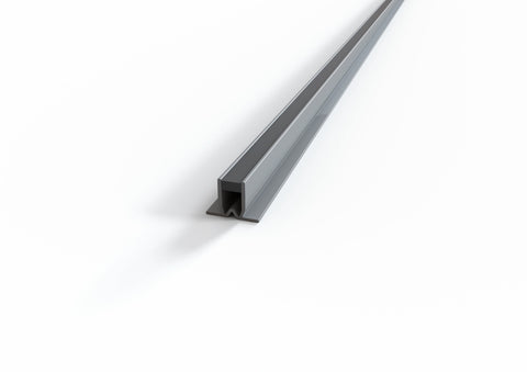 Profilo a giunto dilatazione in pvc con silicone grigio e trasparente per pavimenti. Barra 2 m