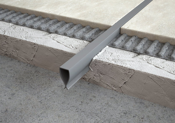 Profilo-giunto di dilatazione chiuso in pvc. Barra 2 m.