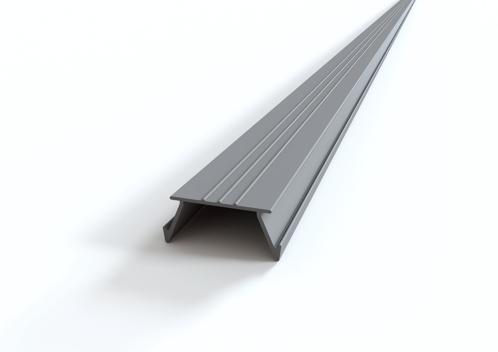 GOCCIOLATOIO PER BALCONI PVC MM 85X2,6 M GRIGIO