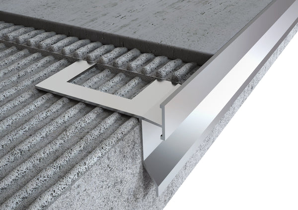 Profilo Gocciolatoio per balconi e terrazze in alluminio "top". Lunghezza 2.7 m