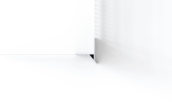 Profilo-Paraspigolo con gocciolatoio rompigoccia invisibile 2 in pvc con rete di vetro. Barra 2.5 m