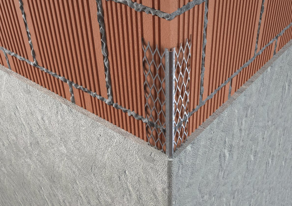 Profilo-paraspigolo a 5 maglie per intonaco. Barra 2.8 m