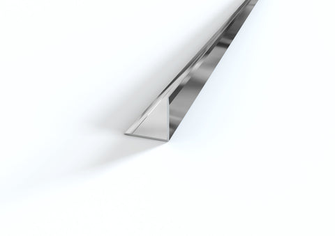 Profilo Paraspigolo angolare alluminio lucido e satinato. Barra 2.7 m