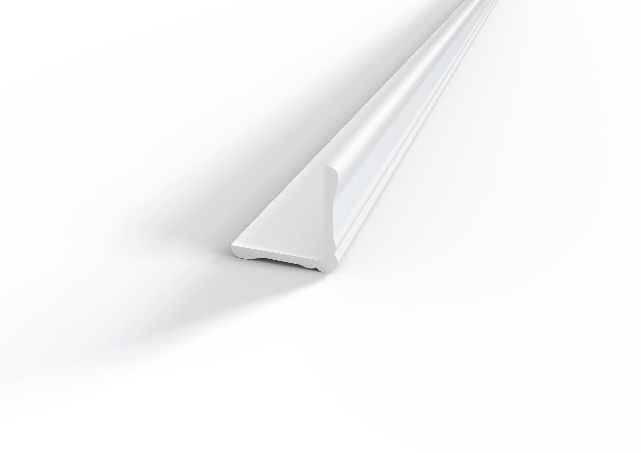 Profilo-paraspigolo ornamentale in plastica. Barra 3 m.
