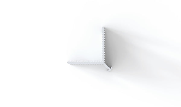 Profilo-paraspigolo per intonaco in pvc testa a "T". Barra 2.8 m